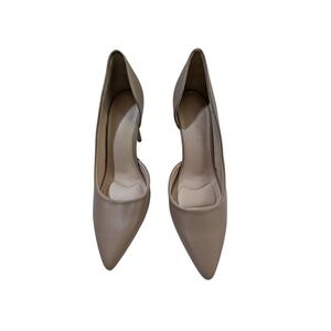 Kelly & Katie Oriella Tan Textured d'Orsay Pointed Toe Stiletto Pumps Womens 9